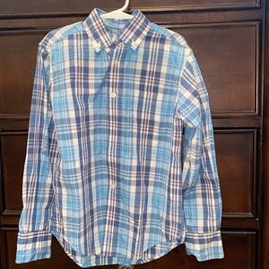 Boys Class Club Size 8 Long Sleeve Button Down Plaid Shirt